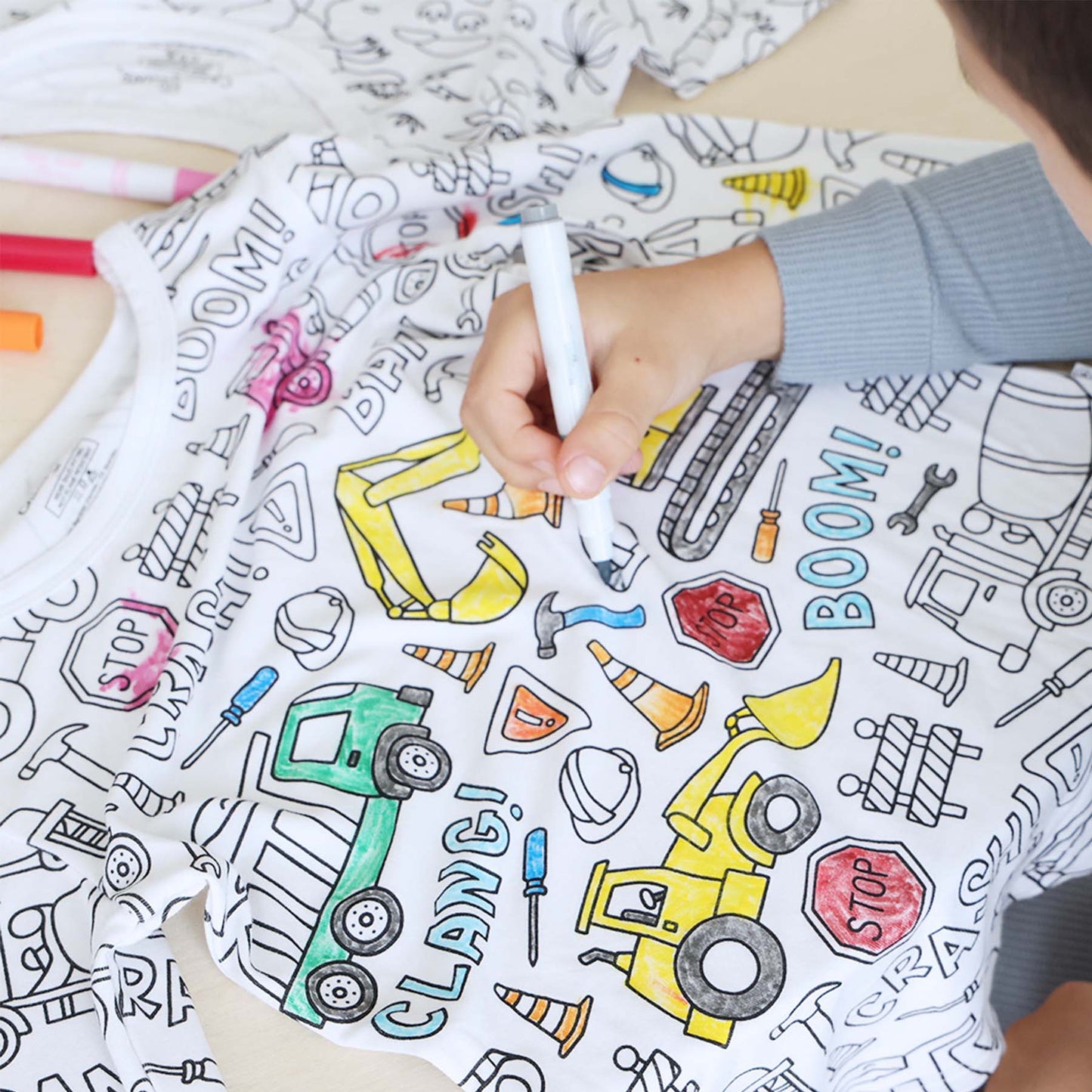 Pyjama à colorier pour enfants – Stimule la créativité