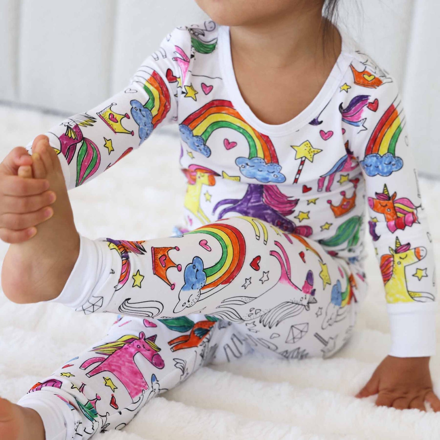 Pyjama à colorier pour enfants – Stimule la créativité